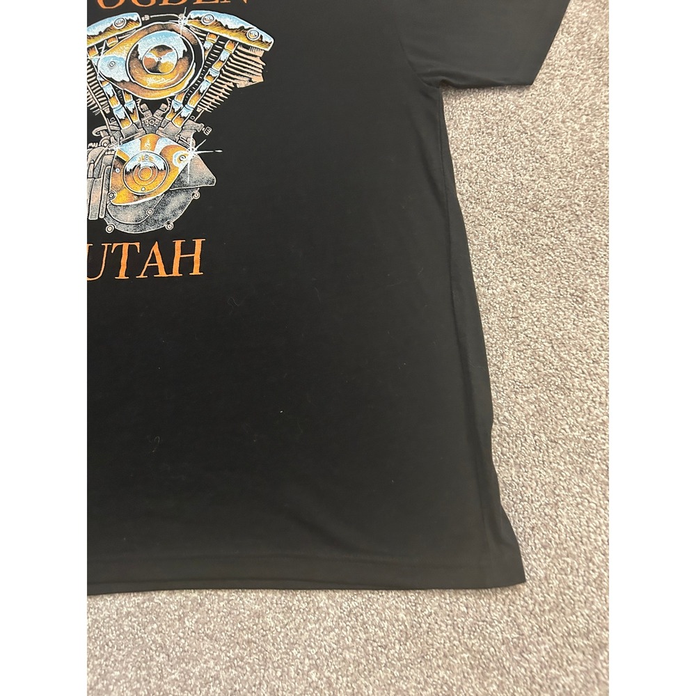 Next Level Apparel Ogden Utah Motorcycle Engine T-Shirt Mens XL Black Excellent - Picture 5 of 12
